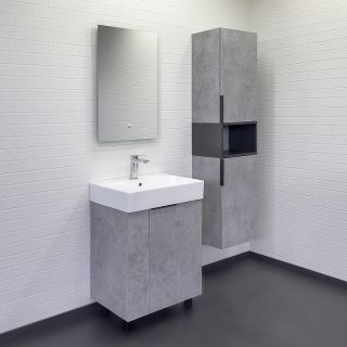 Тумба с раковиной Comforty Асти 60 00-00019190 Бетон светлый